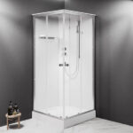 Душова кабіна AM.PM X-Joy W94C-403-090MT 90х90 см профіль хром матовий, прозоре скло, з піддоном