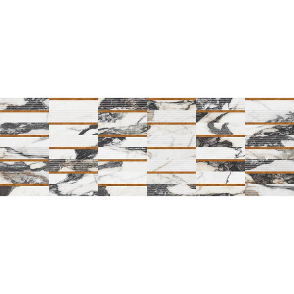 0696498001687241463-600.jpg Декор Opoczno Pl Crystalline Inserto Glossy 25x75 см - Зображення 1