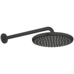 Верхній душ Grohe Tempesta 250 266682430 з кронштейном до стіни, чорний матовий