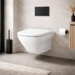Унітаз підвісний Cersanit Larga Ew Clean On CET В332 з дюропластовим сидінням Slim Wrap Soft Close
